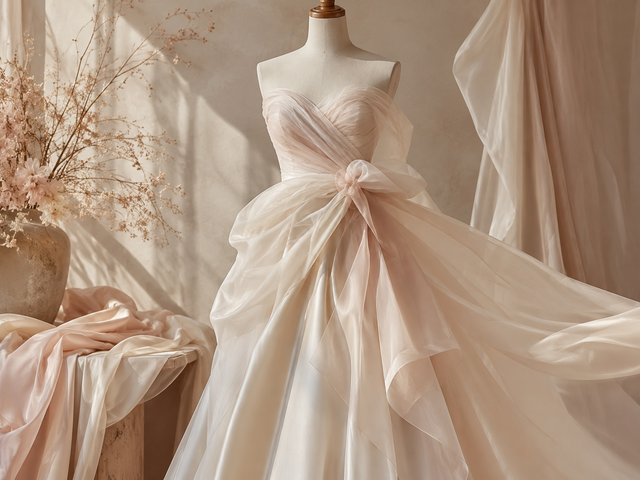 Bridal silk fabrics for wedding gowns and veils — MingSilk collection image