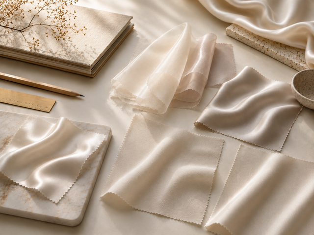 MingSilk silk sample books and curated silk fabric swatches