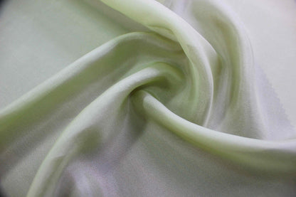 8 momme light green 100% mulberry silk Habotai fabric with elegant drape