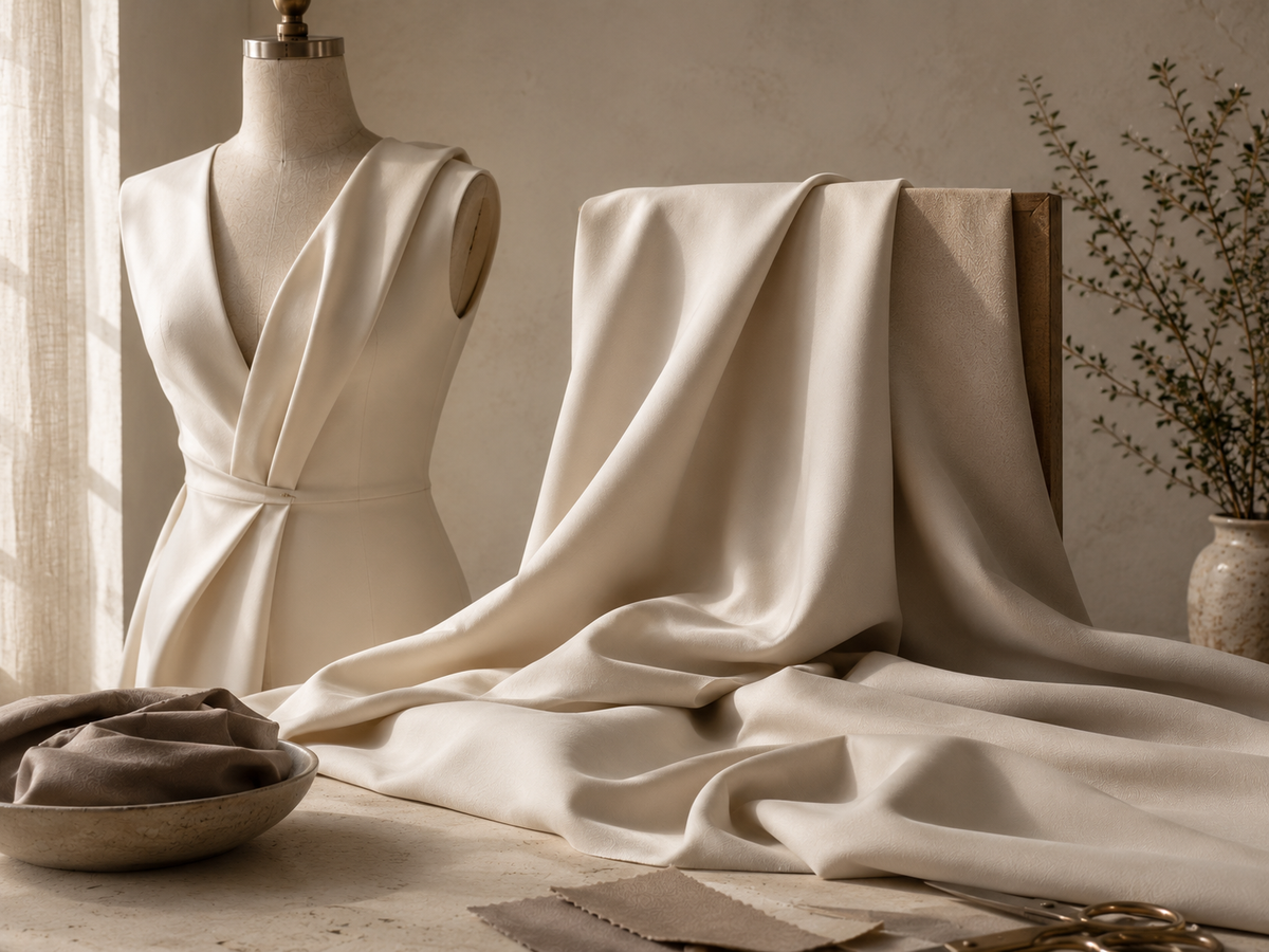 Heavy silk crepe fabric — MingSilk collection image